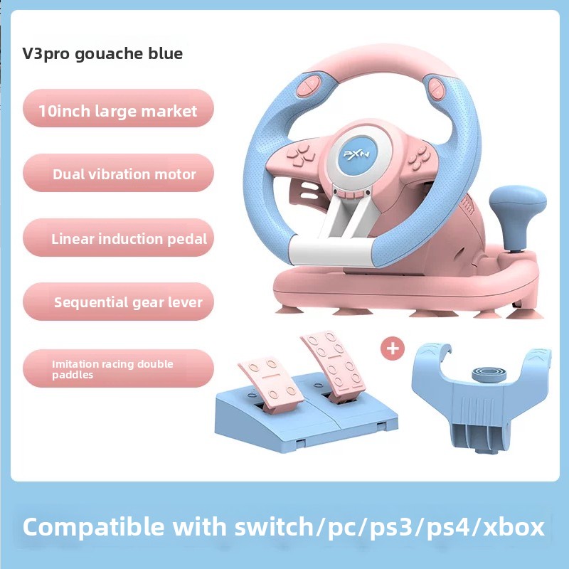 Steering Wheel Gaming - Pxn V3 Pro ゲーミングステアリングホイール 180 °