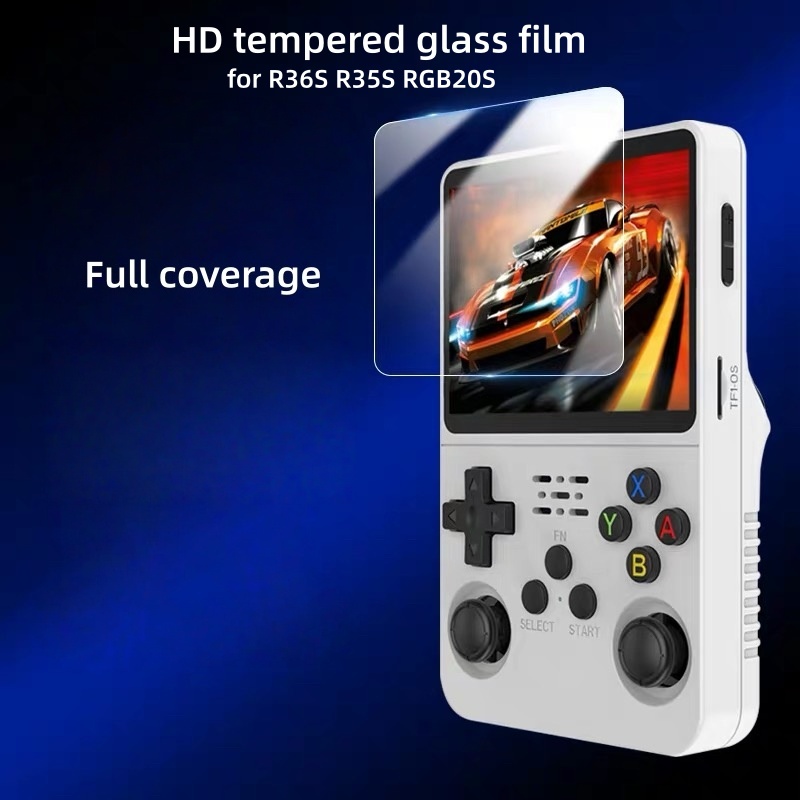 Gaming Console R36S - R36S ゲームコンソール用スクリーンプロテクター R36S R35S RGB20S 用強化ガラス保護フィルム