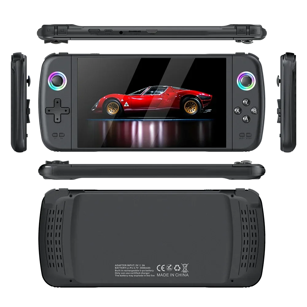 Gaming Console Youtube - 128GB M27携帯型ゲームプレーヤー ポータブルレトロゲーム機 7.0インチ大画面 256GB 7万種類以上のゲーム内蔵