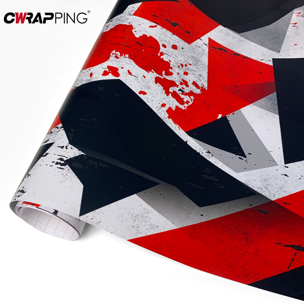 Console Skin Wrap - 幾何学迷彩カービニールラップフィルム自己粘着性自動車オートバイバイクラップトップコンソールスキン装飾アクセサリー