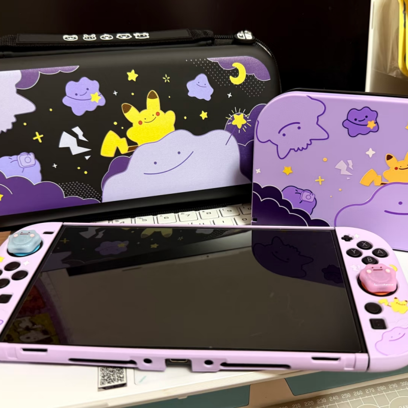 Gaming Console With - 新しいポケモンスイッチ 2 分割保護ケース Ns2 ゲームコンソールアンチスクラッチゲームアクセサリー同上ピカチュウパターンカバー