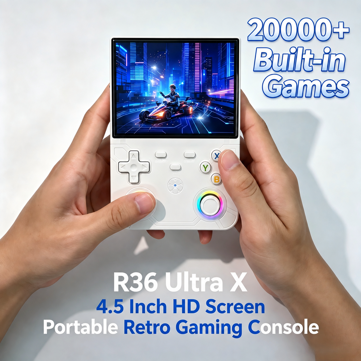 Gaming Console Types - レトロハンドヘルドゲーム機 R36 Ultra X 4.5インチIPSディスプレイ 64GB/128GB