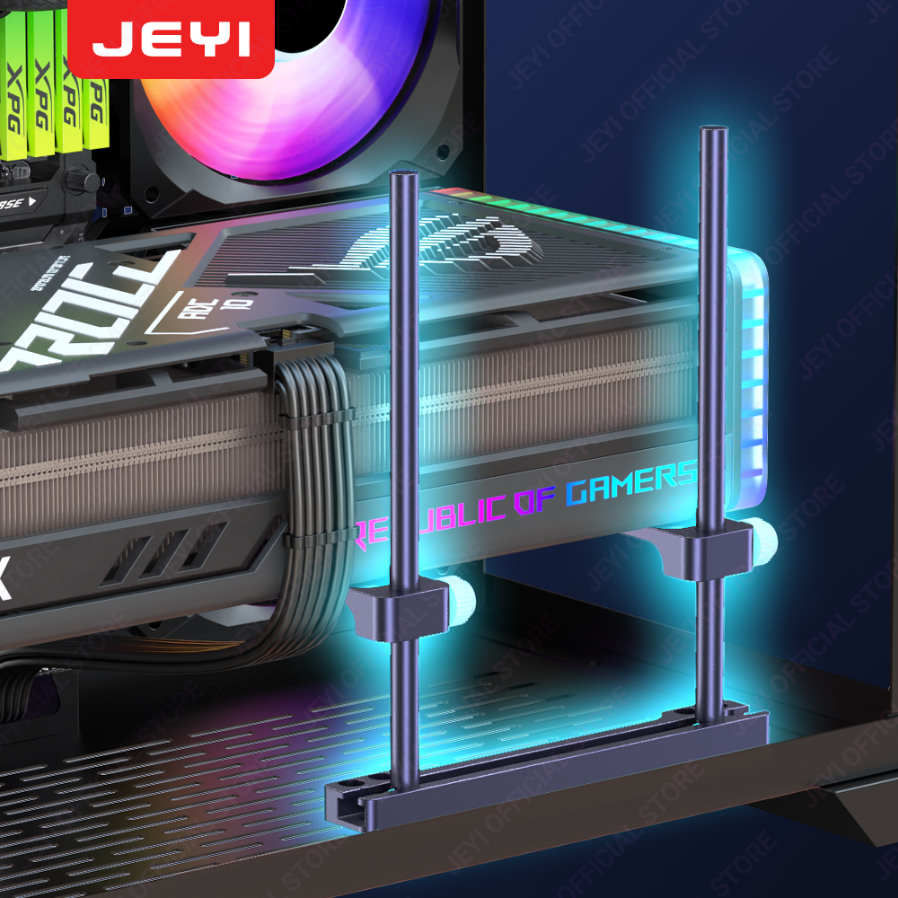 Gaming Card Holder - Jeyi-VGAビデオカード用の調整可能なフルアルミニウムpuサポート,PCゲーム用ホルダー,グラフィックカード,40シリーズ