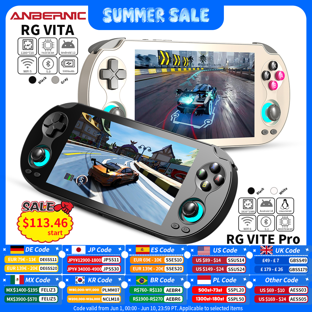 Gaming Console Types - ANBERNIC RG VITA / RG VITA
