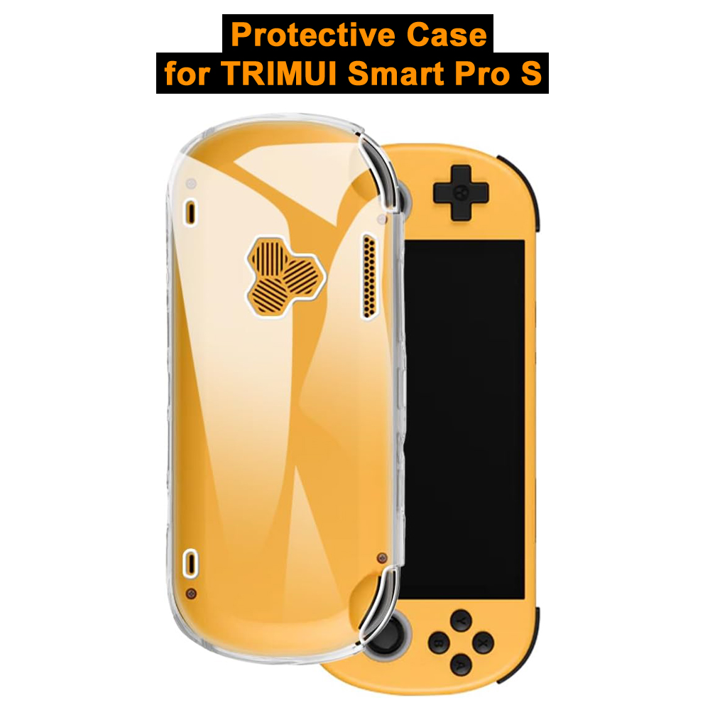 Gaming Console Deals - TPU ソフト保護ケース TRIMUI スマートプロ S ハンドヘルドゲームコンソール用透明シェル落下防止カバーゲームアクセサリー