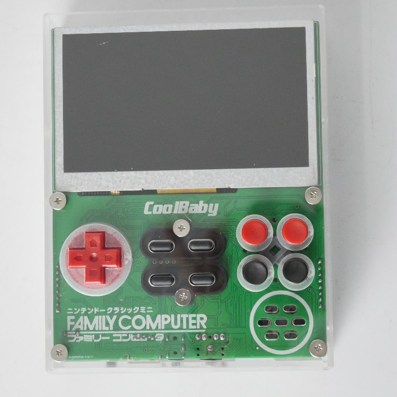 Gaming Console Retro - Coolbaby x7-ポータブルビデオゲームコンソール,8ビット,3.5インチ,統合された60ピンカートリッジ