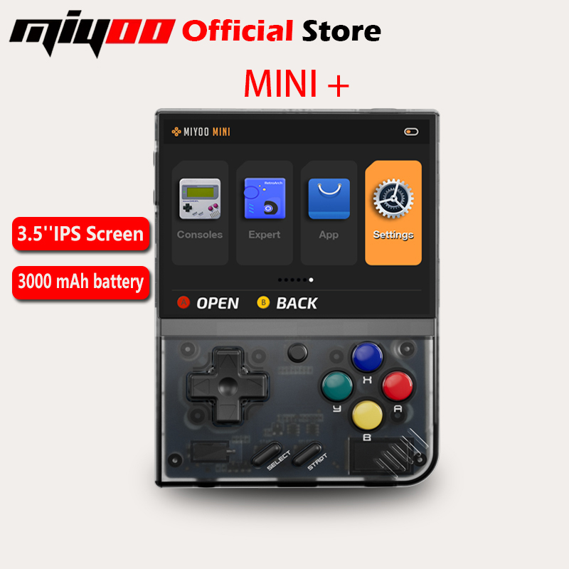 Gaming Console Deals - MIYOO ミニプラスポータブルレトロハンドヘルドゲームコンソール 3.5 インチ IPS HD