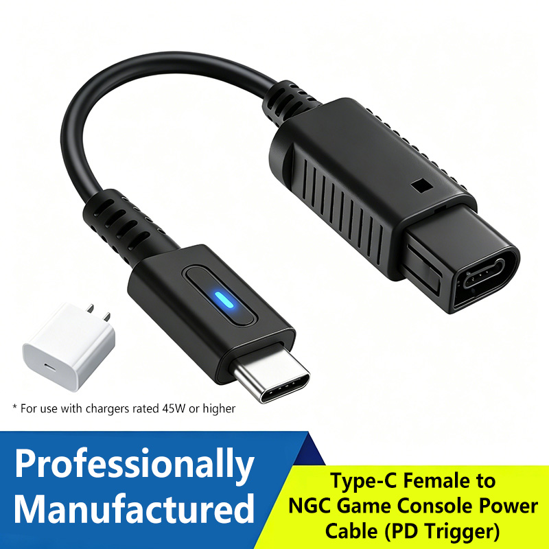 Gaming Console Types - 12cm Type C 45W PD充電ケーブル NGCコンソール用