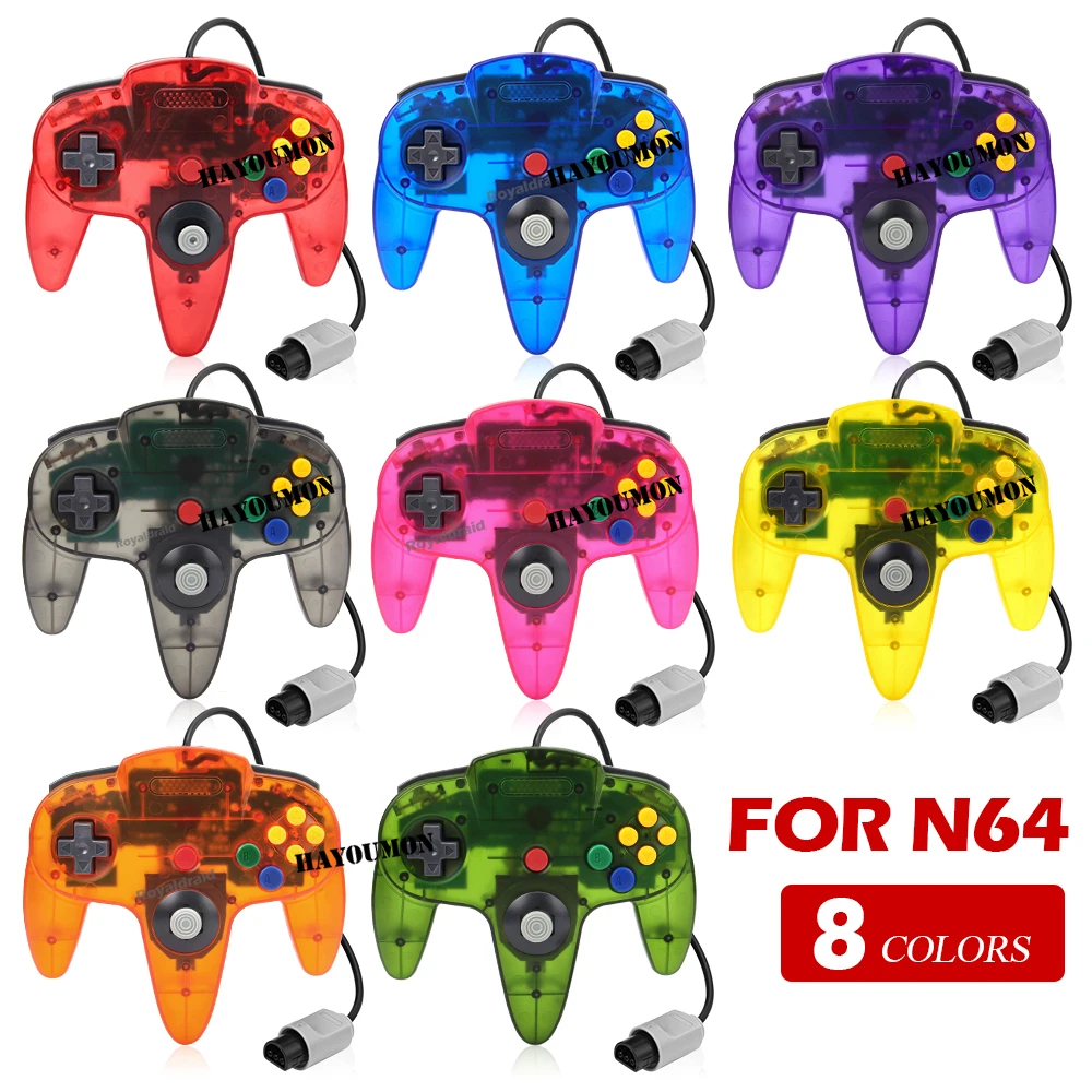 Gaming Console Deals - N64用 新型 有線ゲームパッド、N64用クラシックジョイスティック、レトロゲーム機用コントローラー、N64ゲームアクセサリー