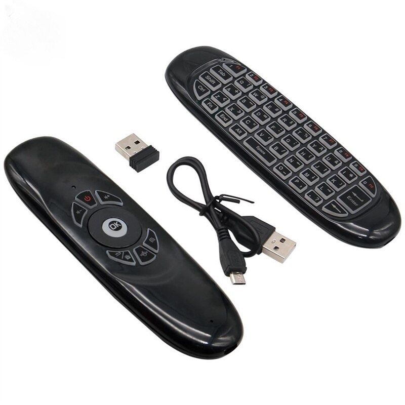 C120 rgb 7バックライトフライエアマウスジャイロセン - Gaming Console For Smart Tv のレビューと価格