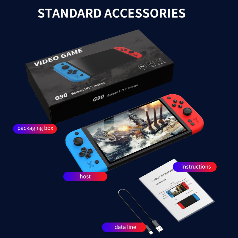 G90 7インチ 64GB 4000mAh 高画質アーケード - Gaming Console Youtube のレビューと価格