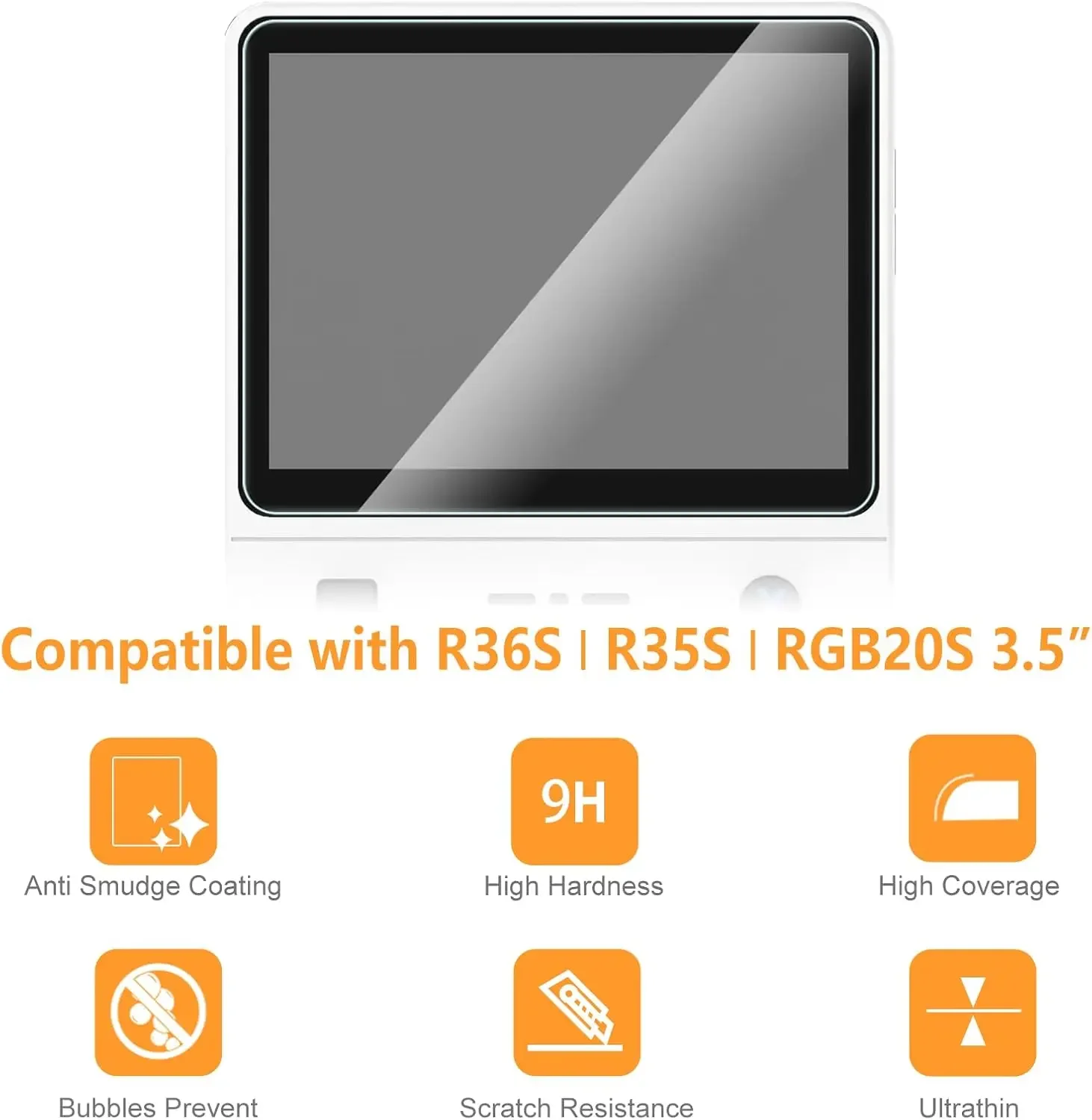 R36Sゲーム機用4 in 1ケース+ガラス、トラベルキャリ - Gaming Console R36S のレビューと価格