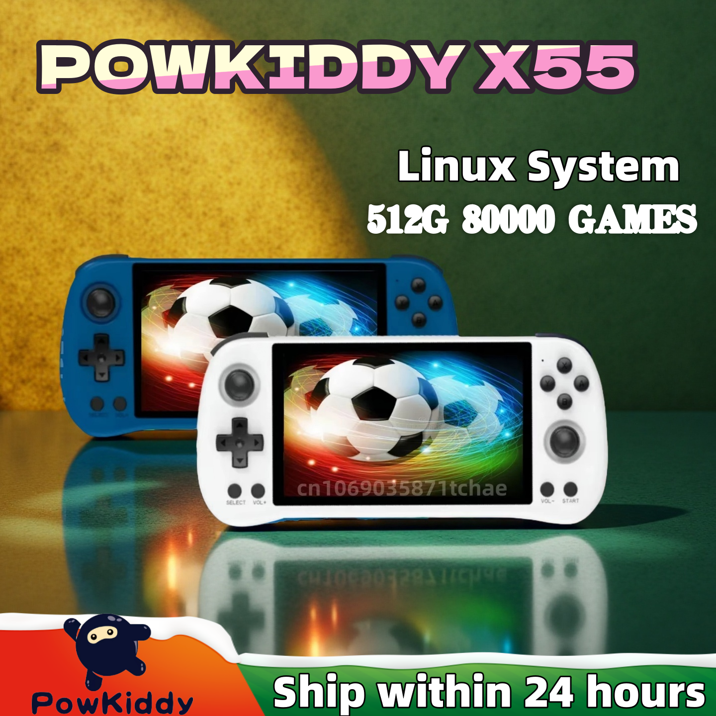 POWKIDDY X55 ハンドヘルドゲームコンソール レト - Gaming Console Retro Handheld のレビューと価格