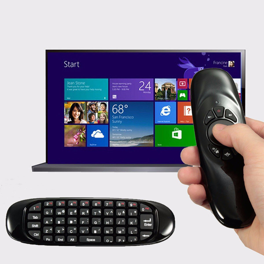 Fly Air Mouse-英語のセンサー付きワイヤレスキー - Gaming Console For Smart Tv のレビューと価格