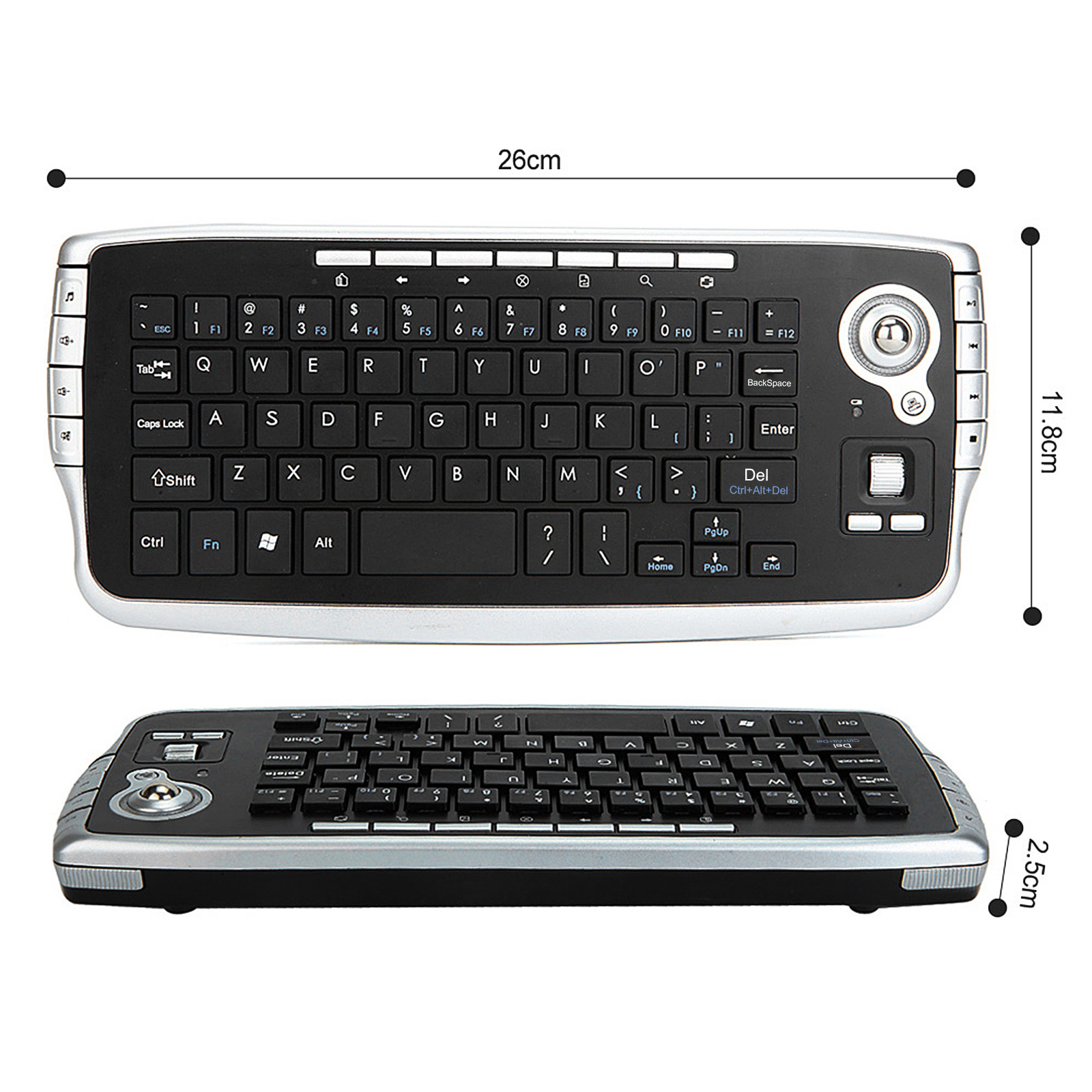 E30 2.4GHz ワイヤレス キーボード トラックボール - Gaming Console For Smart Tv のレビューと価格