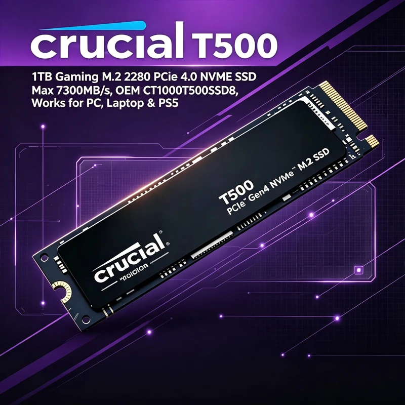 Crucial T500 2TB PCIe4.0 NVMe  - Laptop Gaming Console のレビューと価格