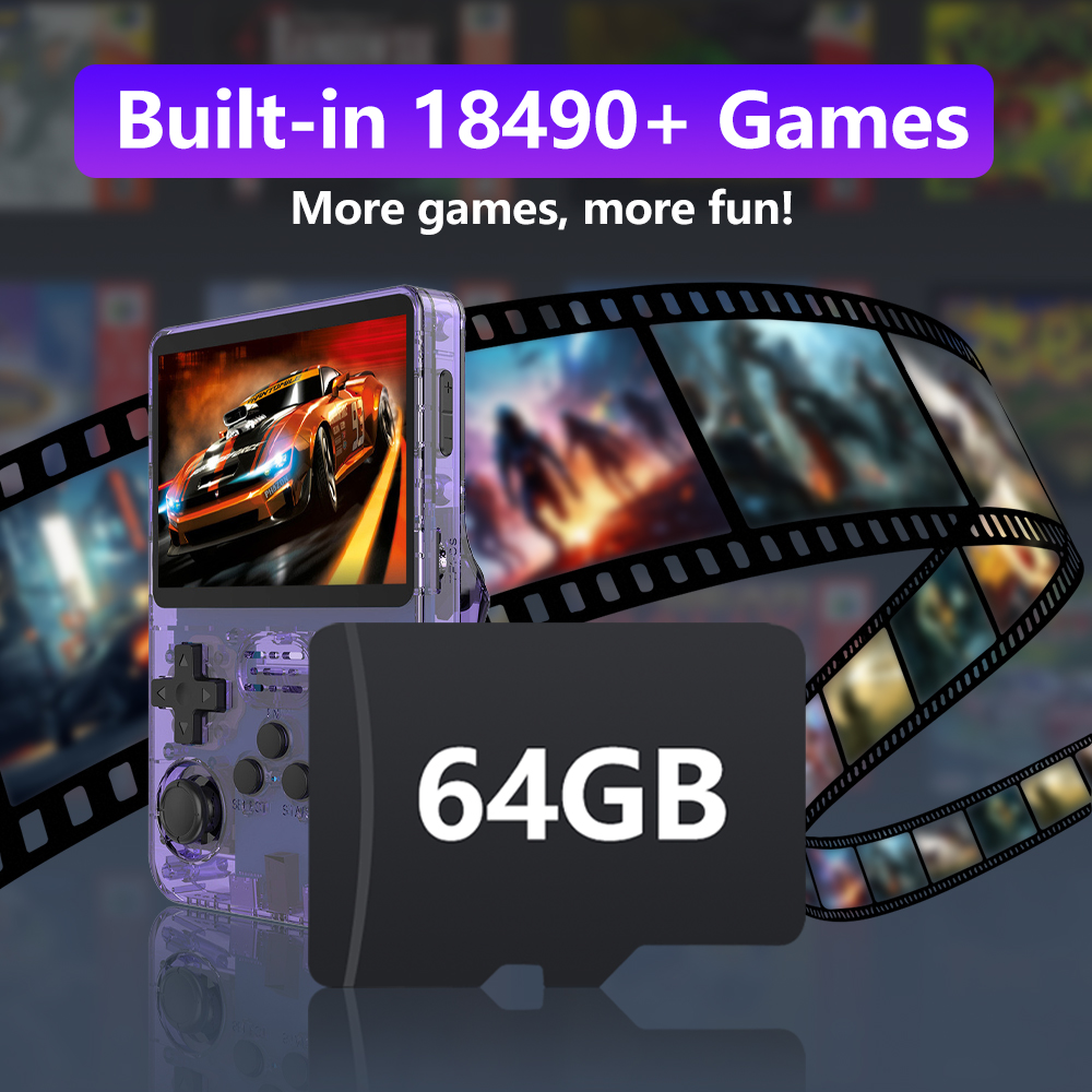 R36Sゲーム機用64GBゲームカード、18490以上のゲー - Gaming Console R36S のレビューと価格