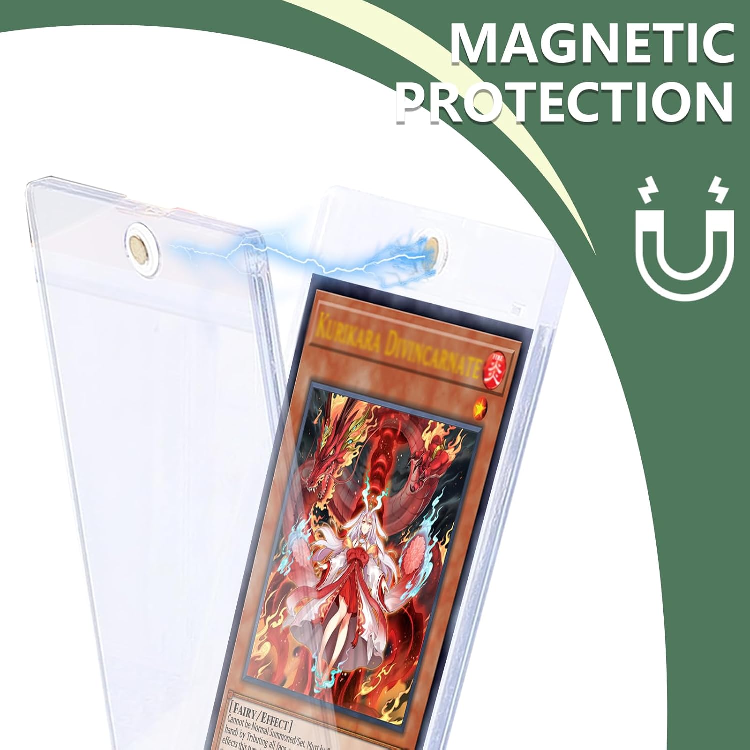 1-10 個クリアカードホルダー磁気吸引タイプゲームスポーツ - Gaming Card Holder のレビューと価格