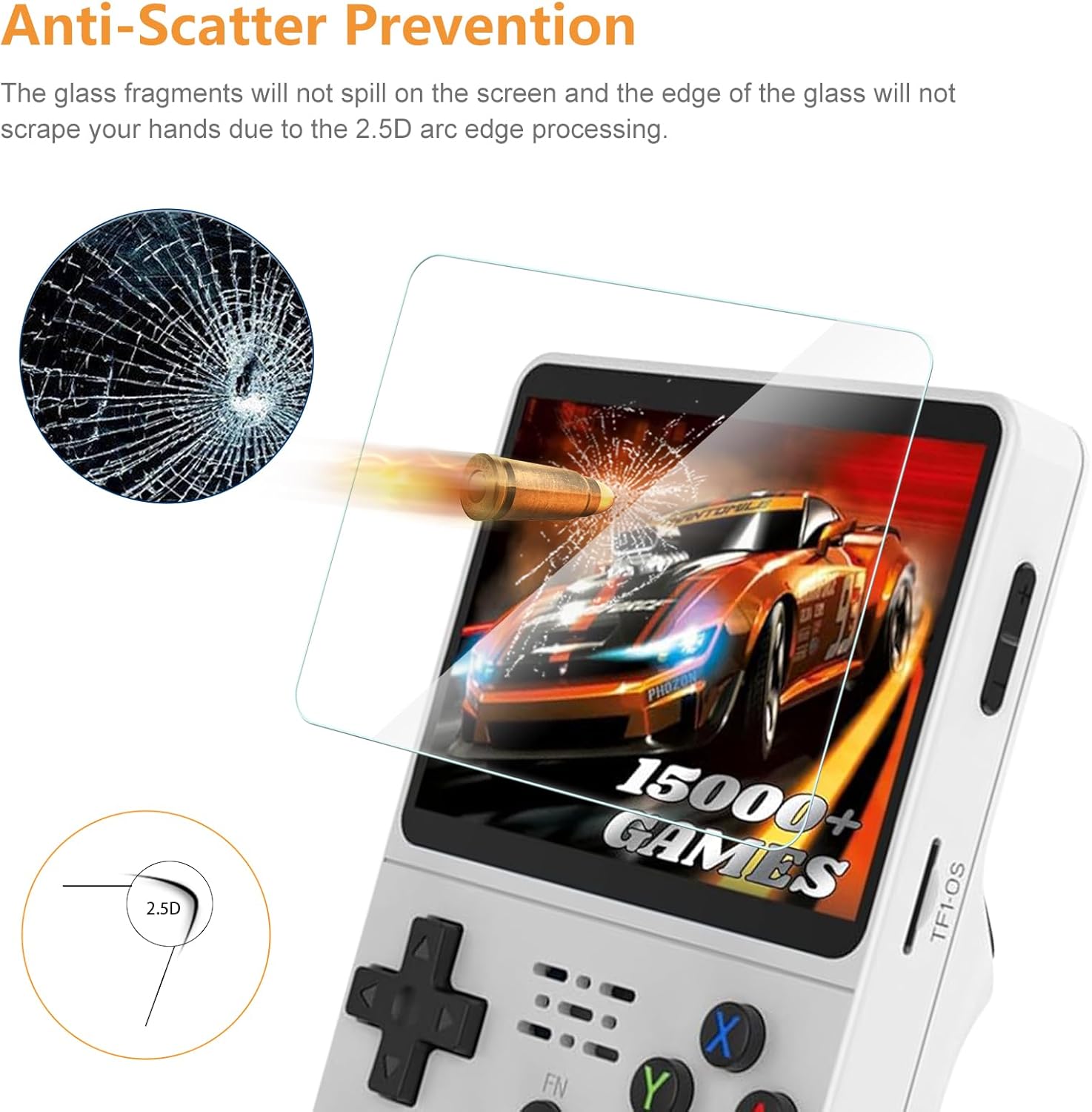 R36Sゲーム機用4in1ケース+ガラス、トラベルキャリング - Gaming Console R36S のレビューと価格