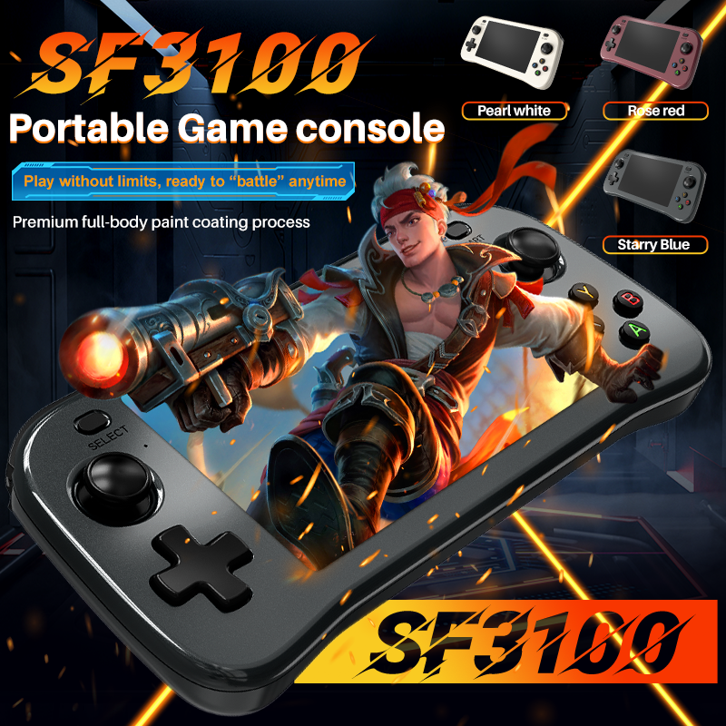 SF3100 レトロハンドヘルドビデオゲームコンソールクラシ - Gaming Console Youtube のレビューと価格