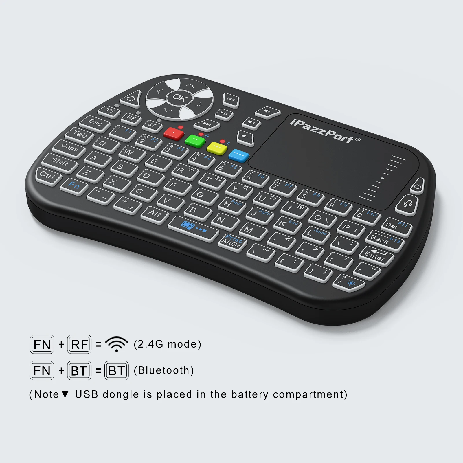 IPazzPort Bluetooth ミニキーボード タッ - Gaming Console For Smart Tv のレビューと価格