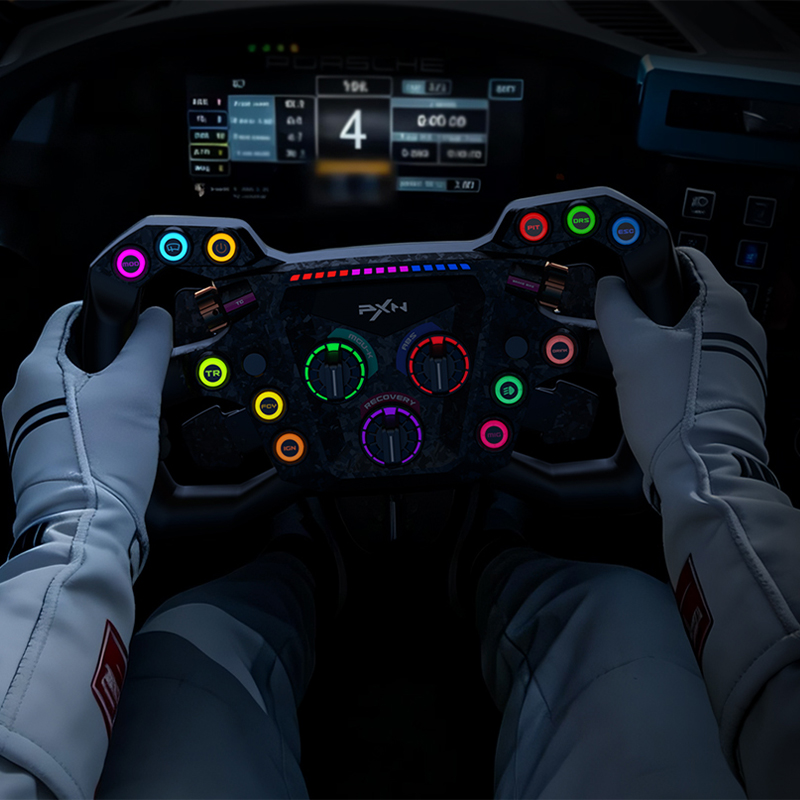 PXN GT ONEレーシングシミュレーターカスタムボタンF - Steering Wheel Gaming のレビューと価格