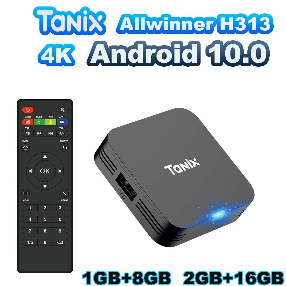 TANIX TX1 Android 10.0 Allwinn - Gaming Console Youtube のレビューと価格