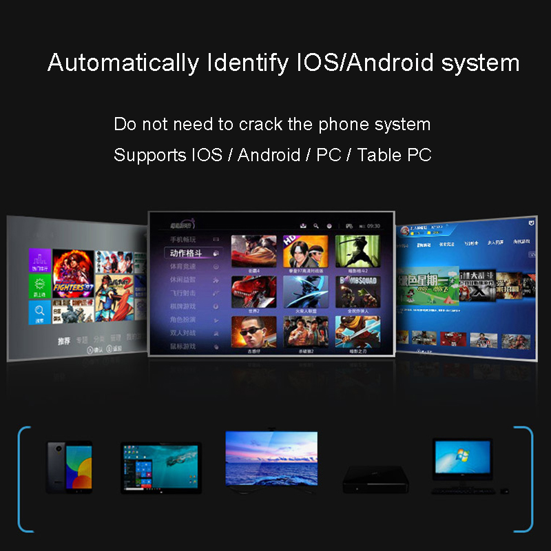 携帯電話,Android,iOS,携帯電話用のゲームコントロ - Gaming Console For Smart Tv のレビューと価格