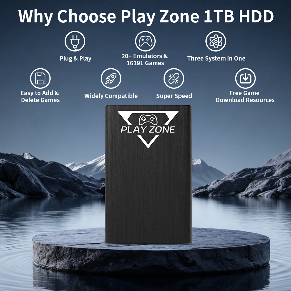 Play Zone 1TB ポータブルゲーミングHDD PS - Gaming Console Game Zone のレビューと価格
