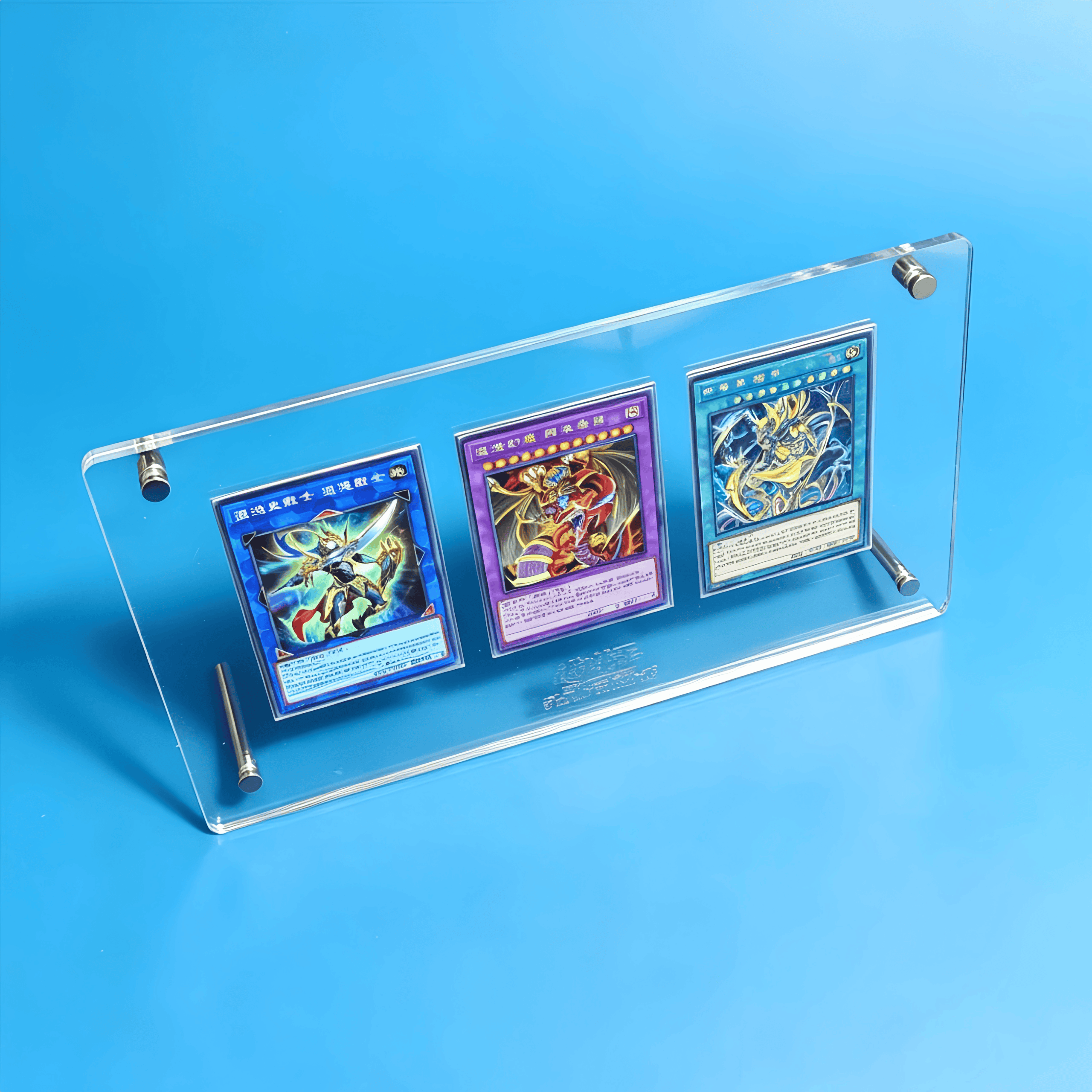 遊戯王 クリアアクリル3スロットカードブリックディスプレイス - Gaming Card Holder のレビューと価格