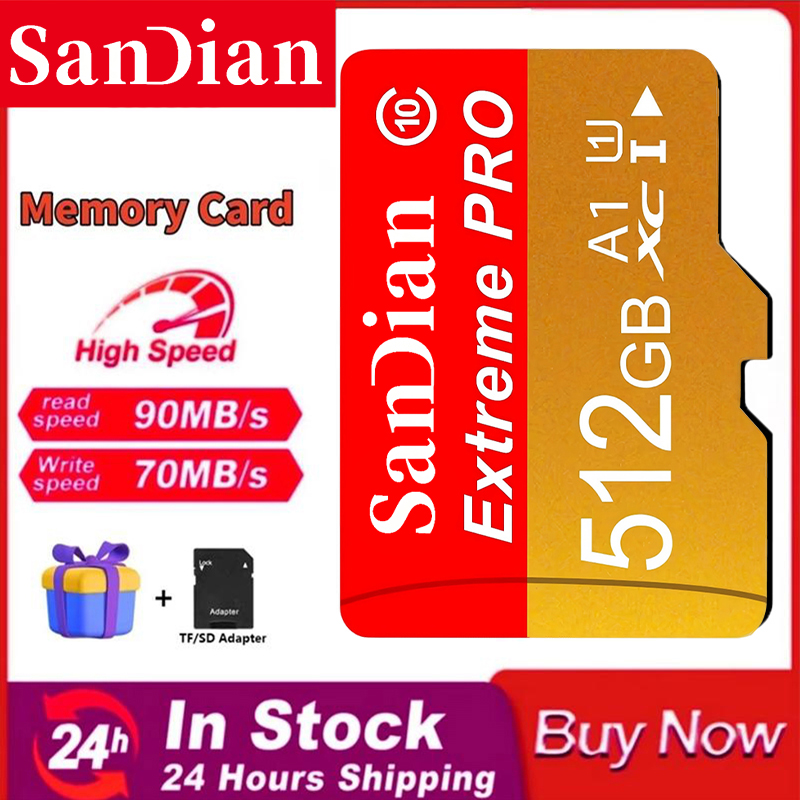 メモリカード 512GB プロマイクロ TF SD カード  - Gaming Console For Smart Tv のレビューと価格