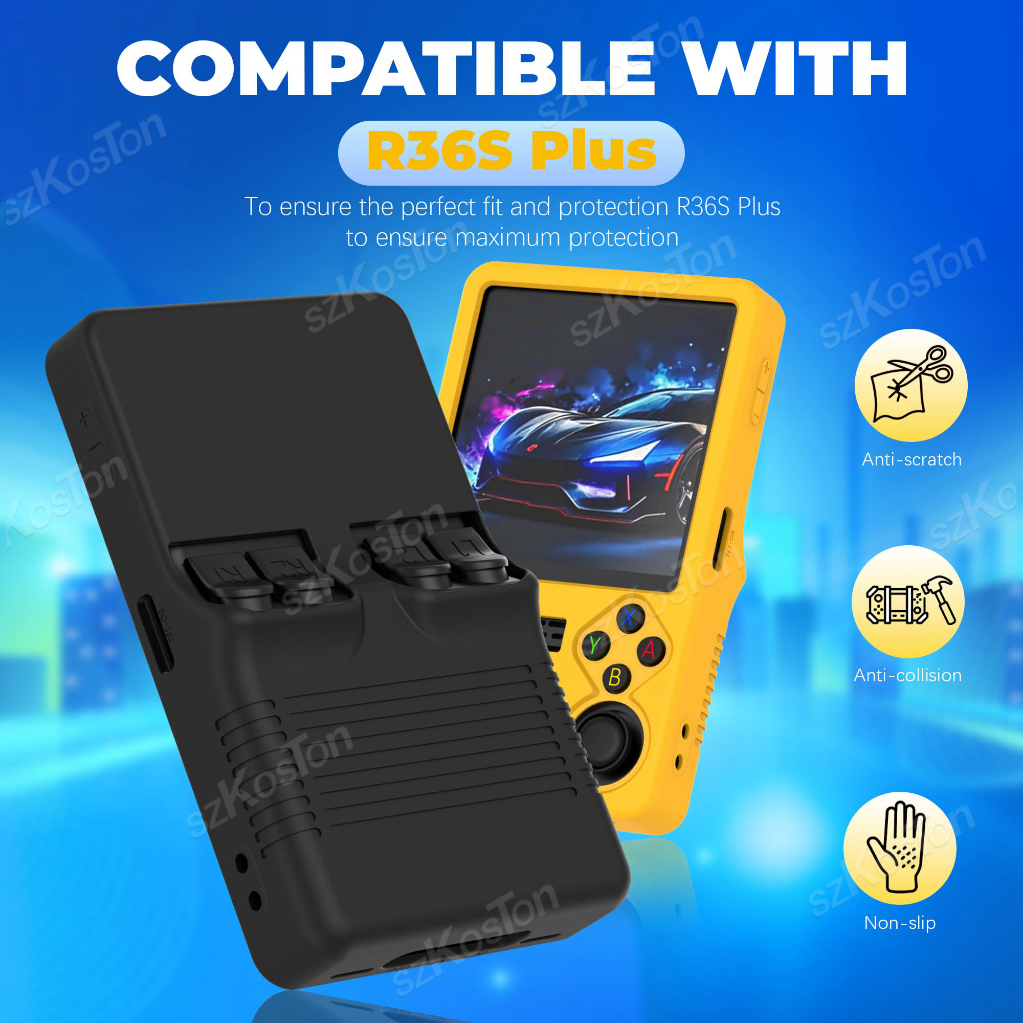 シリコーン保護カバー R36S PLUS ゲームコンソール用 - Gaming Console R36S のレビューと価格