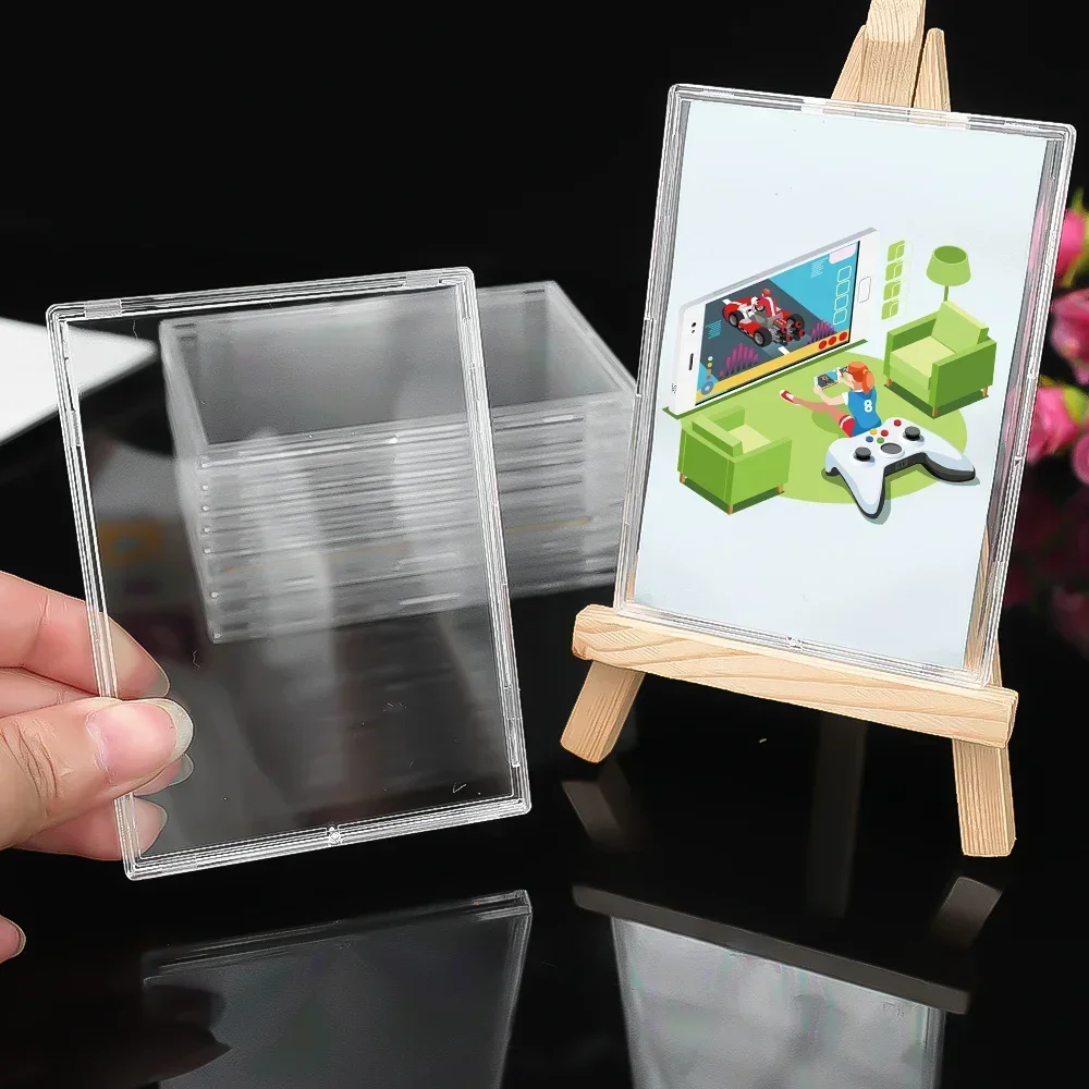 透明アクリルカードホルダー スナップ式 ゲームスポーツトレー - Gaming Card Holder のレビューと価格