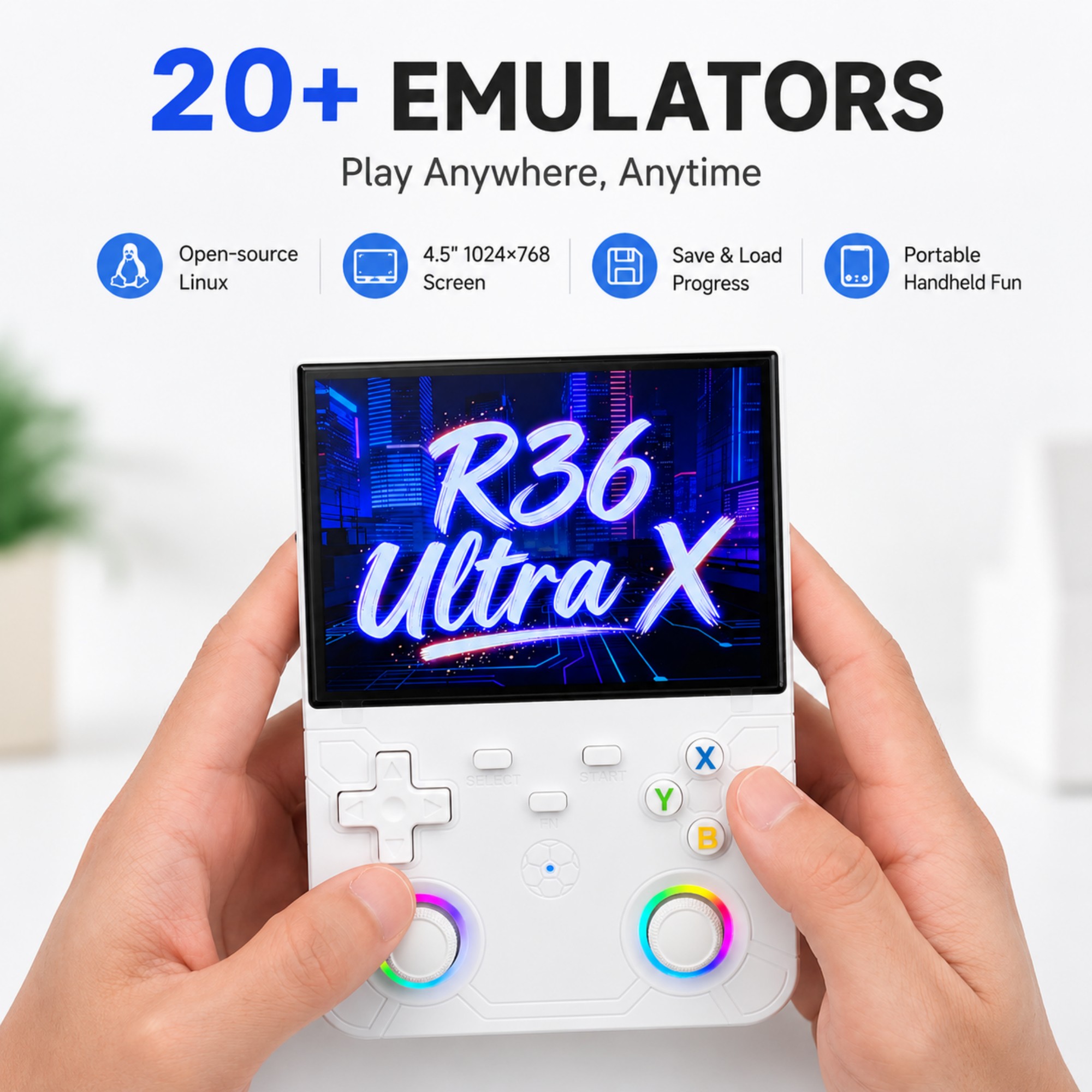 レトロハンドヘルドゲーム機 R36 Ultra X 4.5イ - Gaming Console Types のレビューと価格