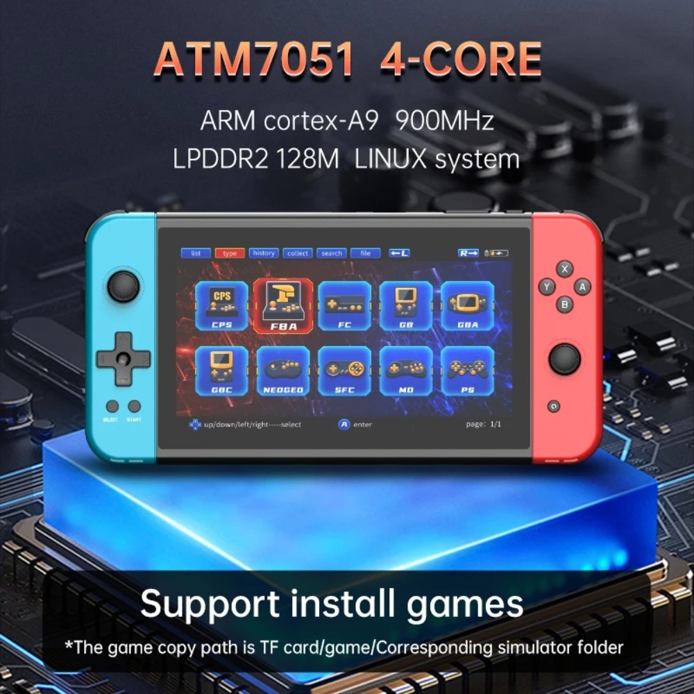 Powkiddy X70携帯ゲーム機 7インチHDビデオゲー - Gaming Console Deals のレビューと価格