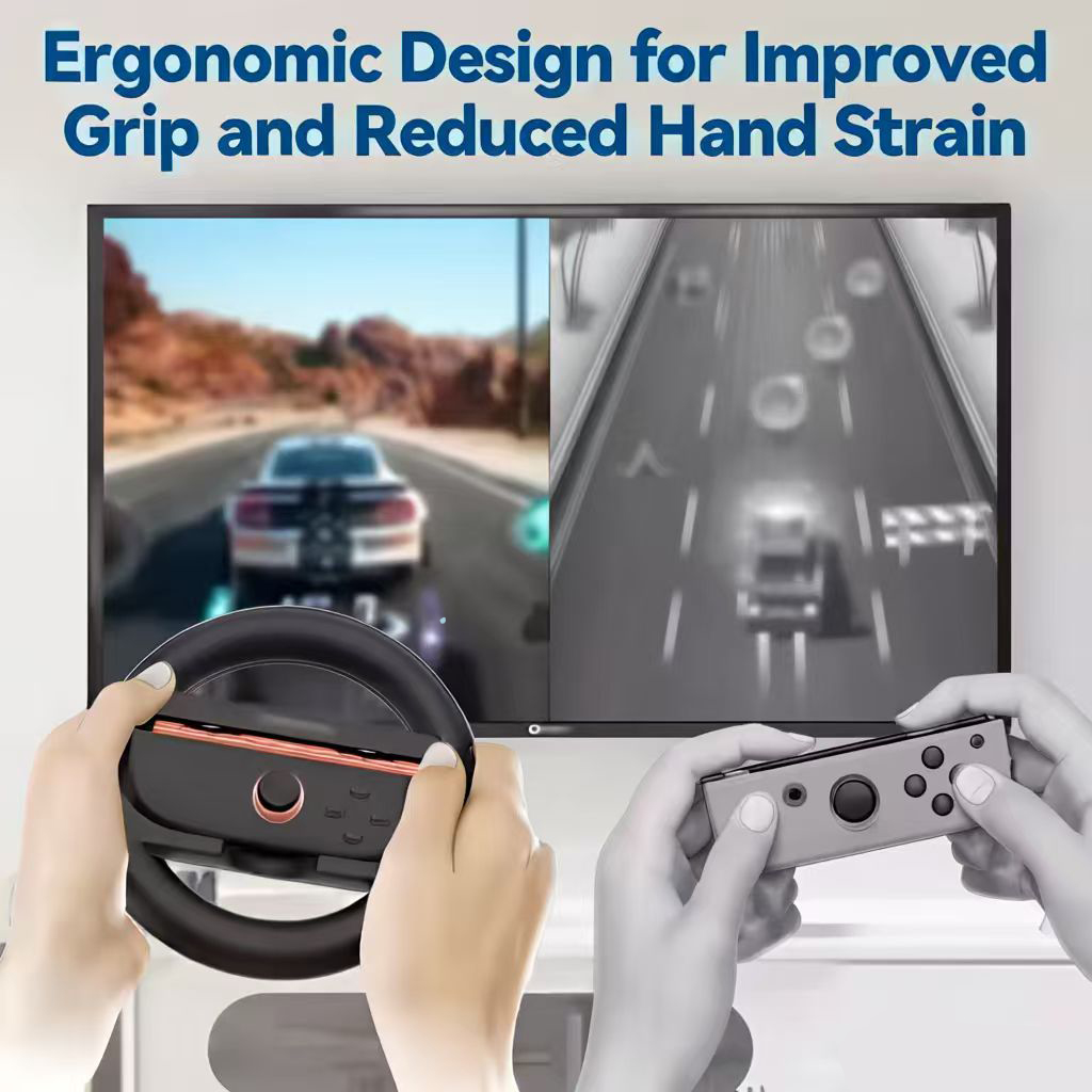 2 個ゲーミングレーシングステアリングホイールグリップ任天堂 - Steering Wheel Gaming のレビューと価格