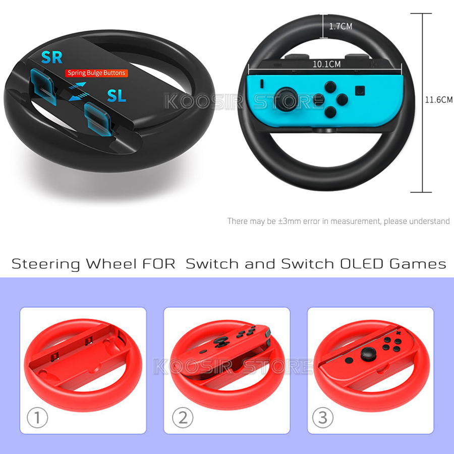 Nintend Switch ゲーム アクセサリー セット  - Steering Wheel Gaming のレビューと価格