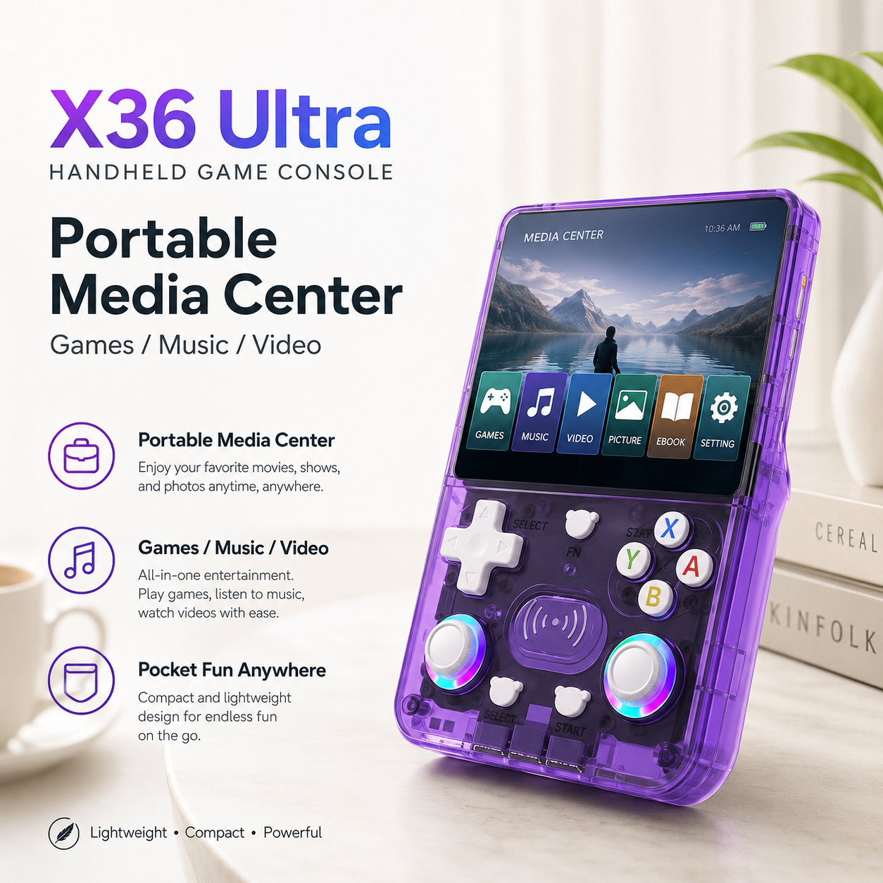 X36Ultra レトロハンドヘルドコンソール Androi - Gaming Console Youtube のレビューと価格