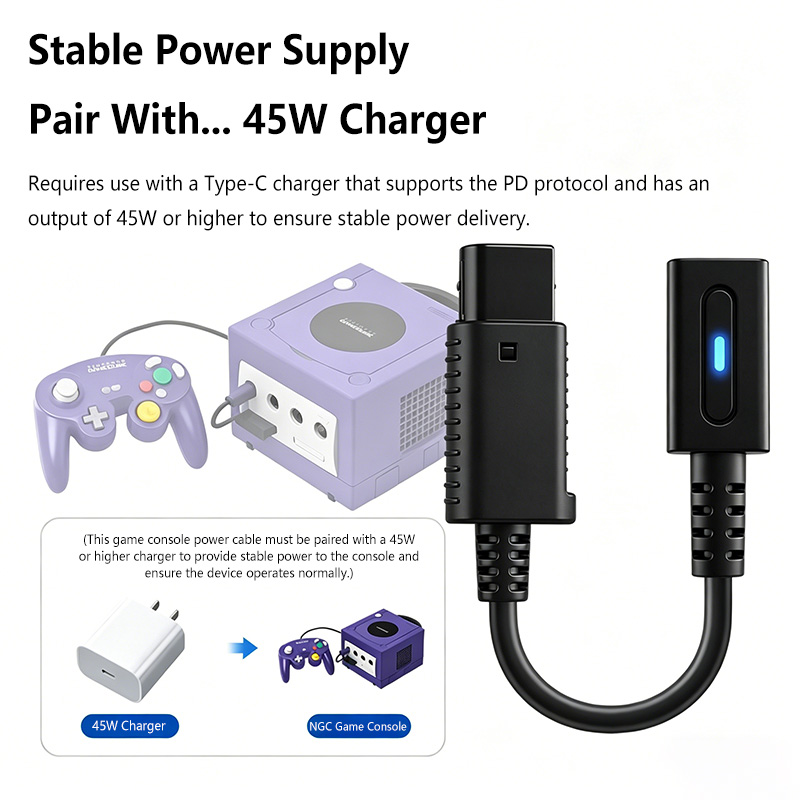 12cm Type C 45W PD充電ケーブル NGCコン - Gaming Console Types のレビューと価格