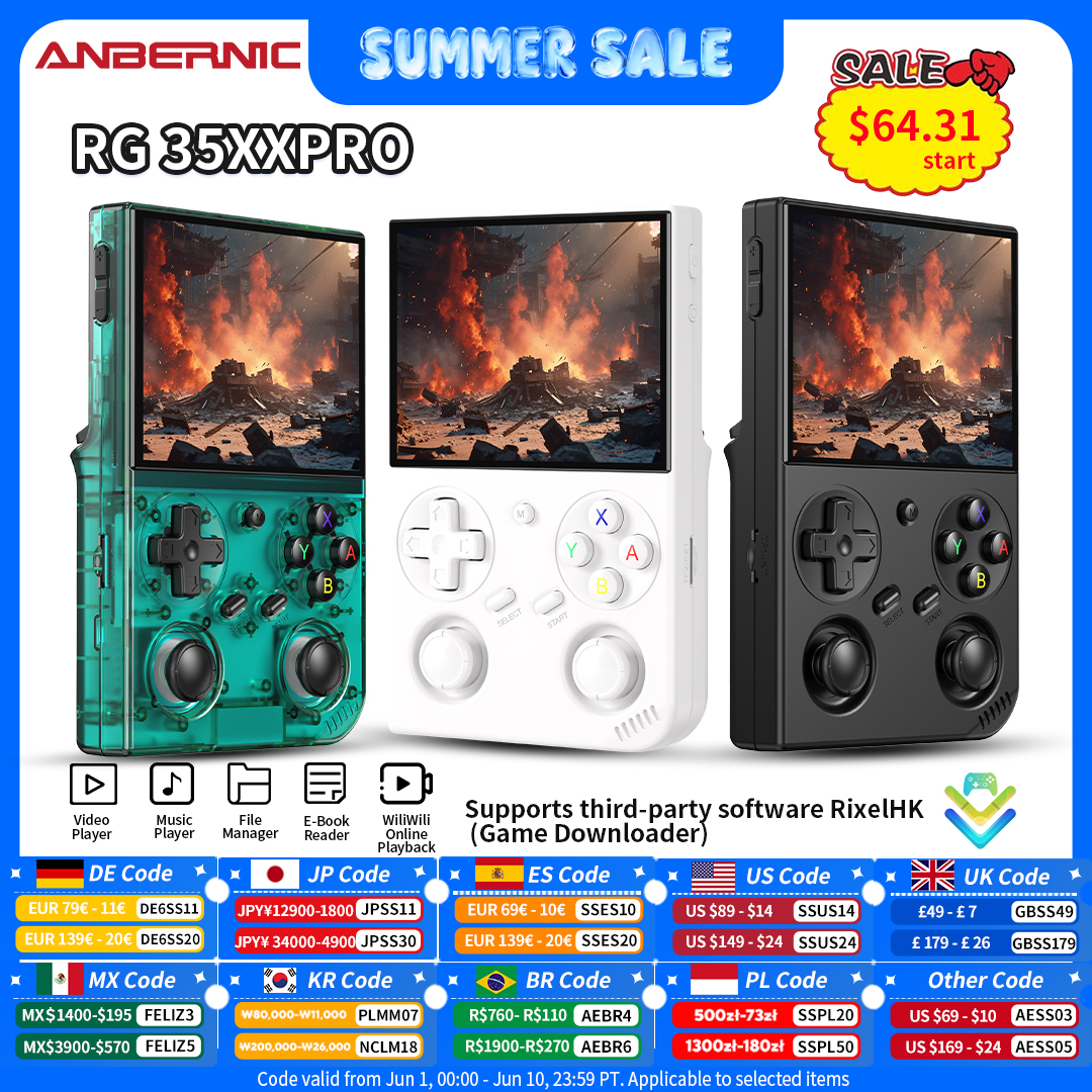 Anbernic RG35XXPro レトロハンドヘルドゲー - Gaming Console Deals のレビューと価格