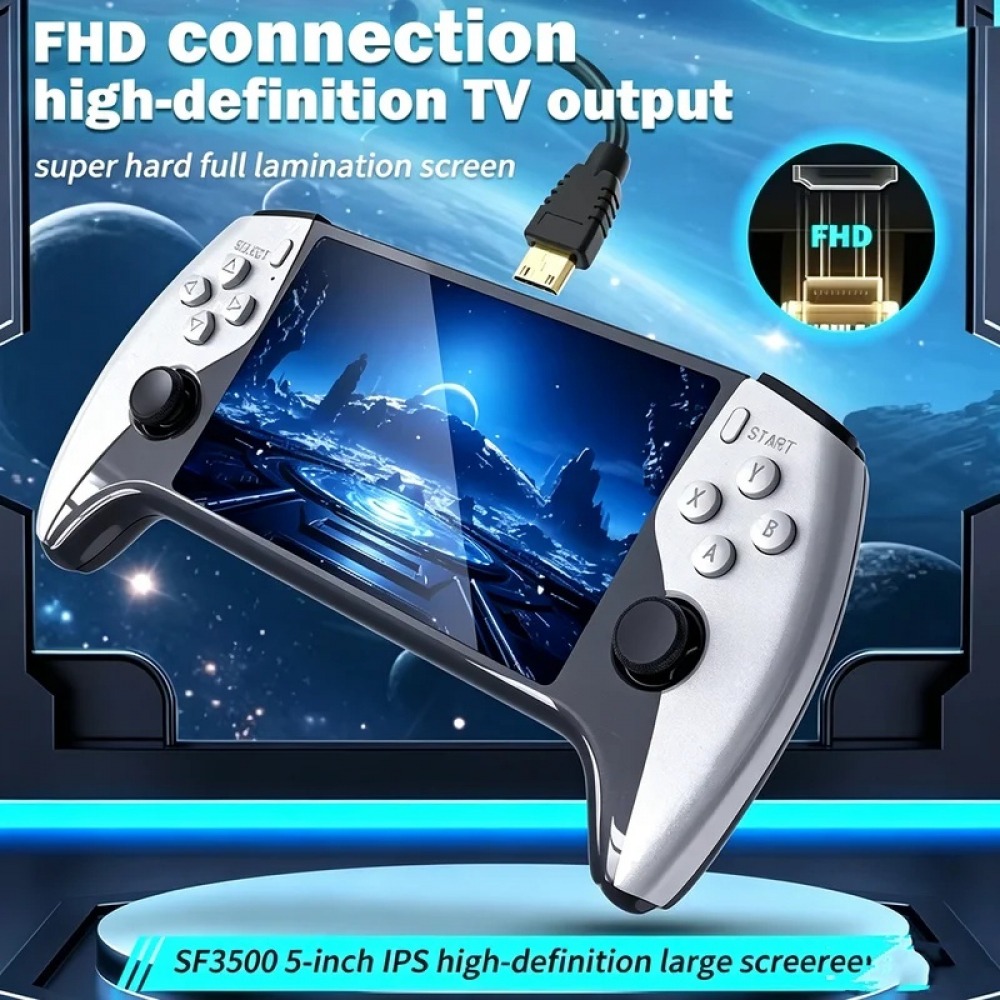 SF3500 5 インチハンドヘルドゲームコンソール PS1 - Gaming Console Retro のレビューと価格